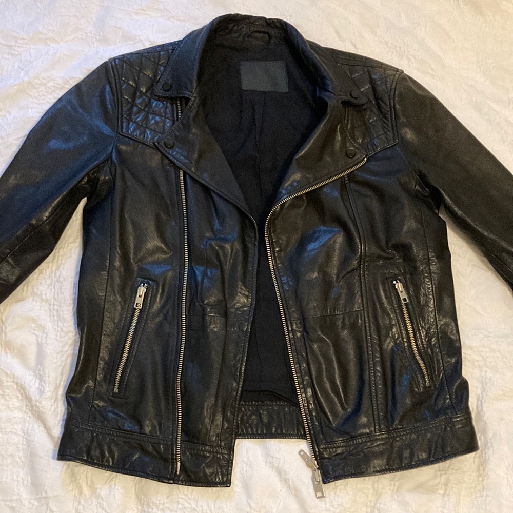 All Saints Kushiro Leather Biker